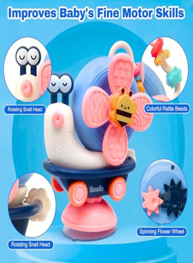 Storio 5-in-1 Suction Spinster Windmill Toy - Blue | Interactive Baby Toy for Bath & Play | Sensory Suction Cups Toy for Toddlers | Early Skill Development - Image 4